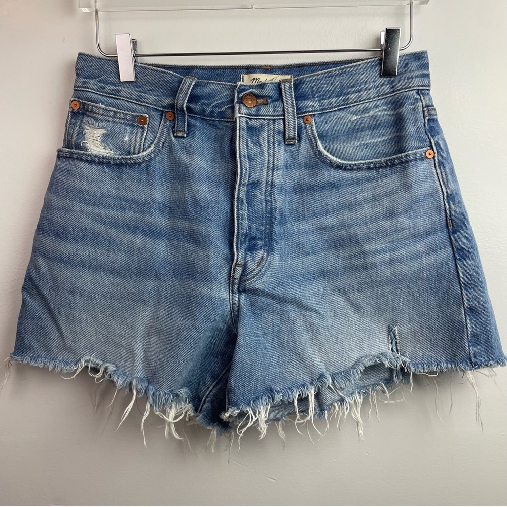 Madewell The Dad Jean Denim Cut Off Shorts